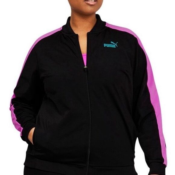 Puma Women's Zip-Front Track Jacket Size 3X - Picture 1 of 3